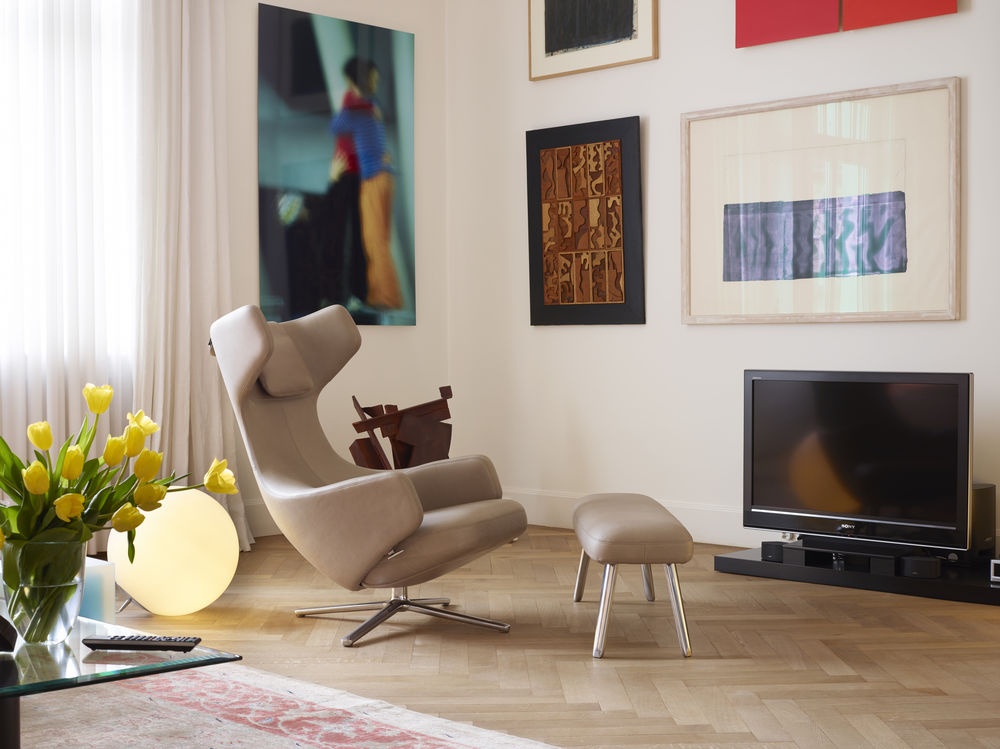 Hocker geschenkt! Grand Repos & Pancina Leder nero