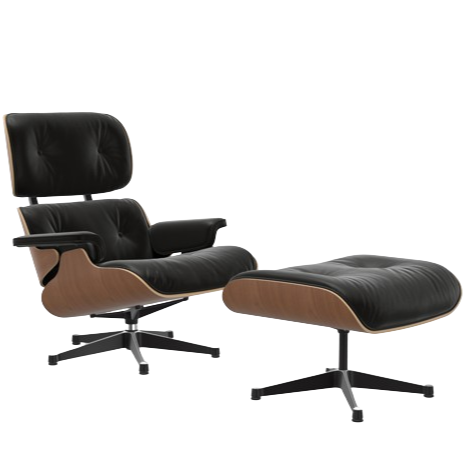 Lounge Chair & Ottoman amerikanischer Kirschbaum